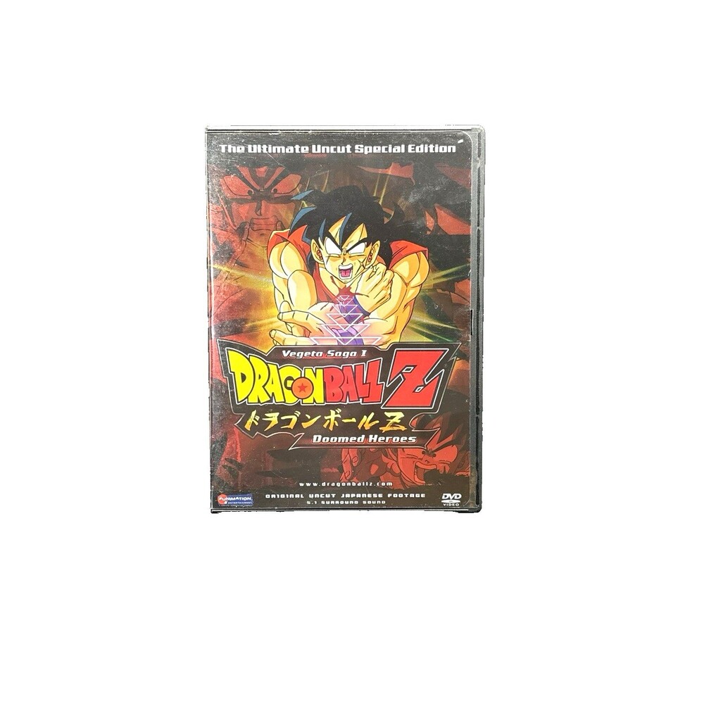 Dragon Ball Z Doomed Heroes DVD Vegeta Saga Vol 1 Ultimate Uncut Special Edition